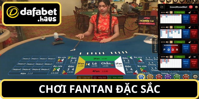 Cược Fantan hấp dẫn tại sảnh